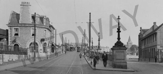 trams on bridge