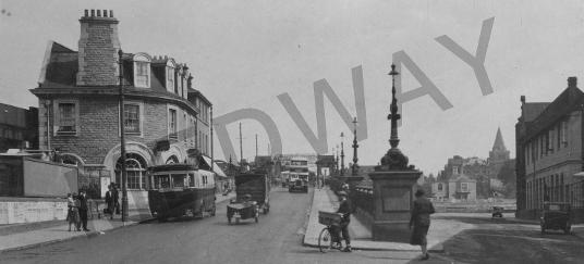 buses on bridge